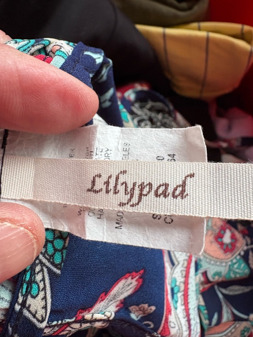 Lilypad Women’s Spaghetti Strap Hi-Lo Tank Top -Paisley Floral Print Sz M - Picture 7 of 8